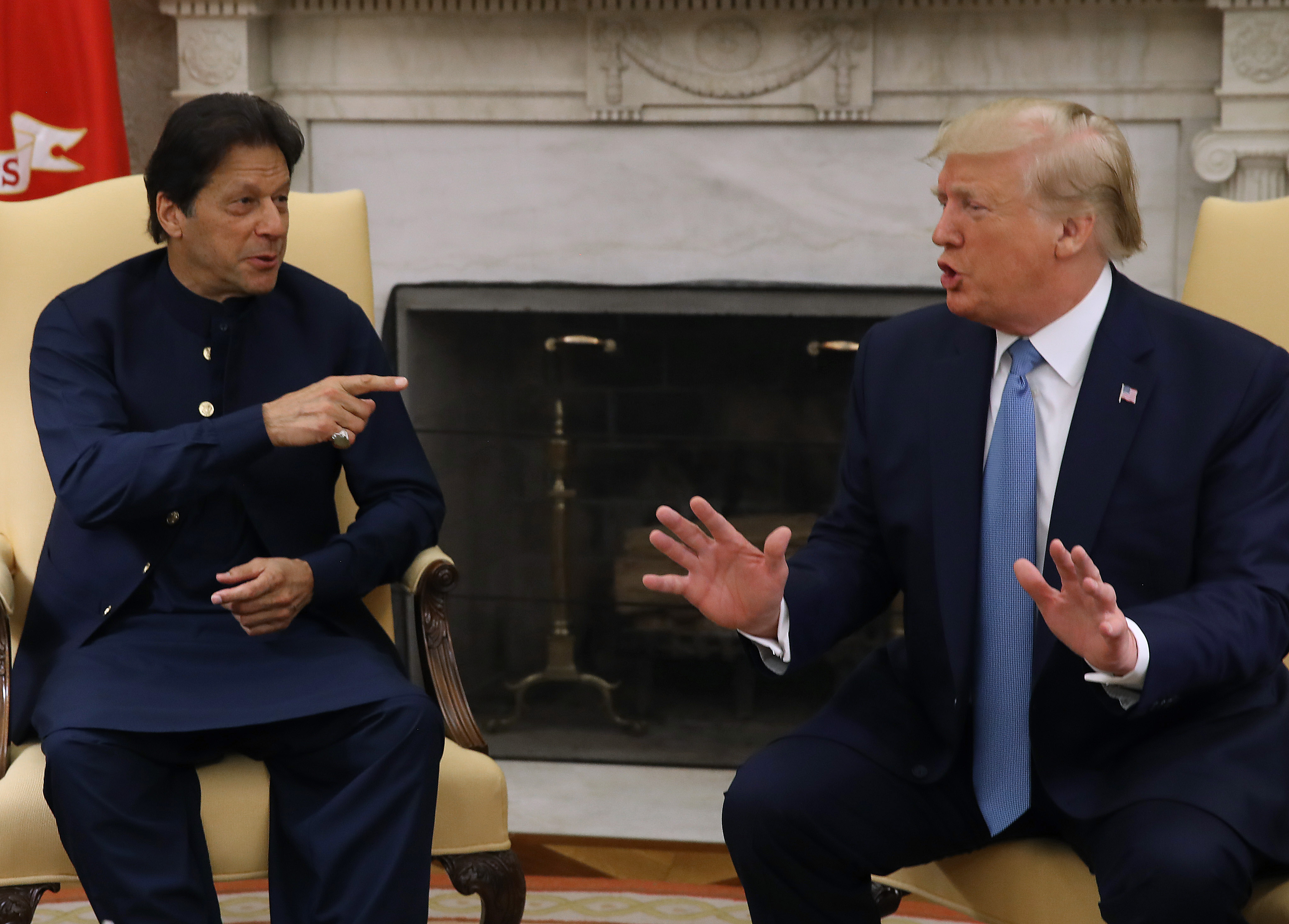 Imran Khan and Donald Trump.