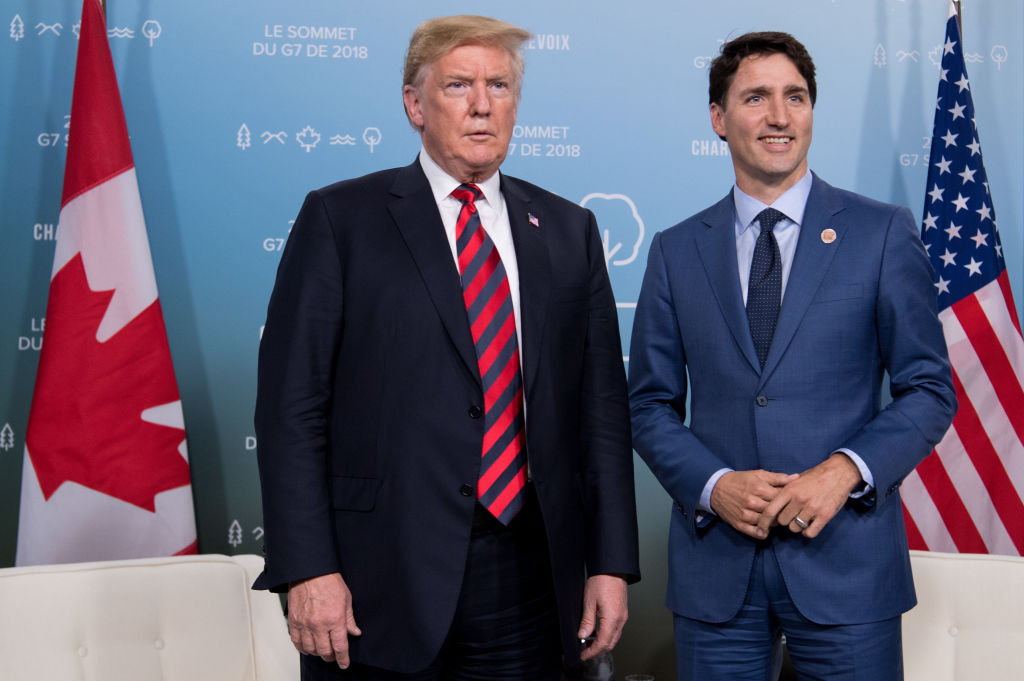 Trump and Justin Trudeau, Canadian prime minister