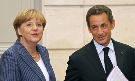 German Chancellor Angela Merkel and French President Nicolas Sarkozy are lobbying for a united EU economic government to respond to the continent&#039;s financial crisis.