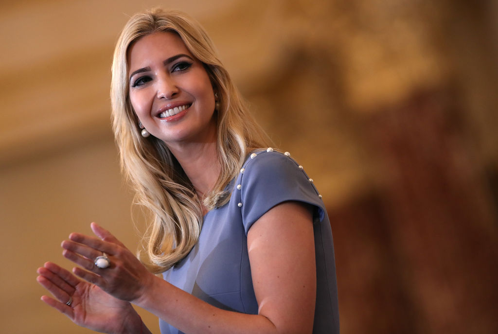 Ivanka Trump delivers remarks at the U.S. State Department during the 2017 Trafficking in Persons Report ceremony June 27, 2017 in Washington, DC. 