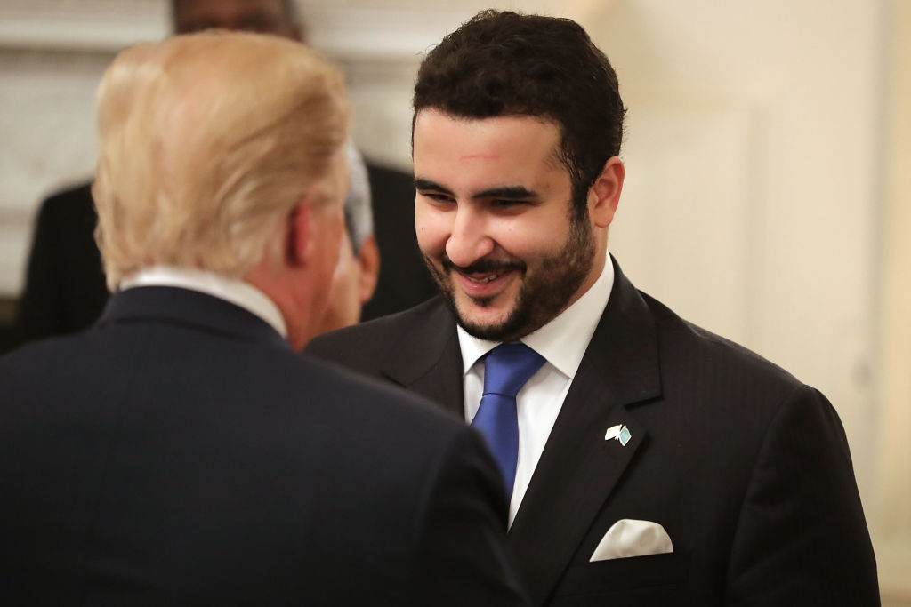 Prince Khalid bin Salman meets Donald Trump.