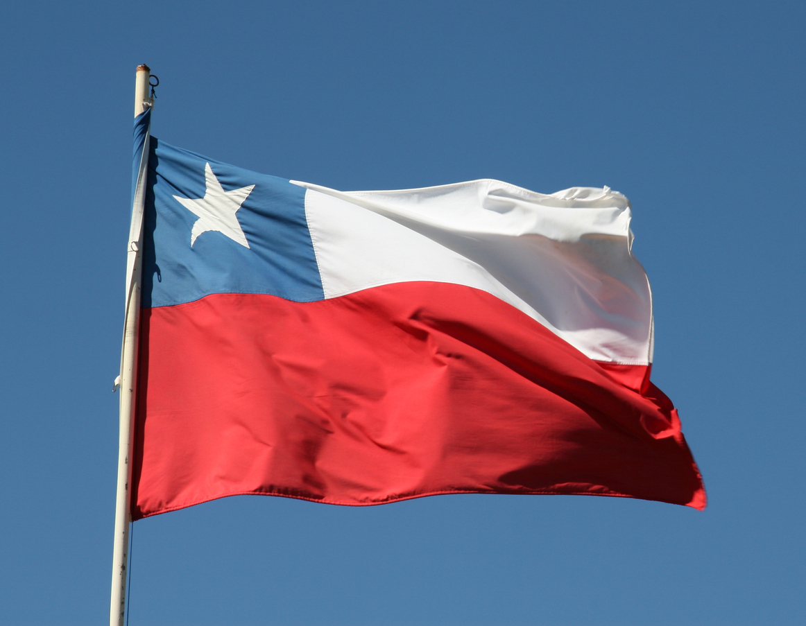 A Chilean flag.