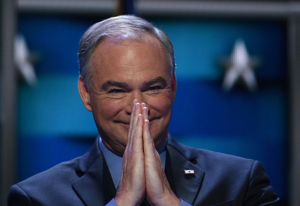 The North Carolina GOP mistakenly accused Tim Kaine of wearing a Honduras glad pin. 