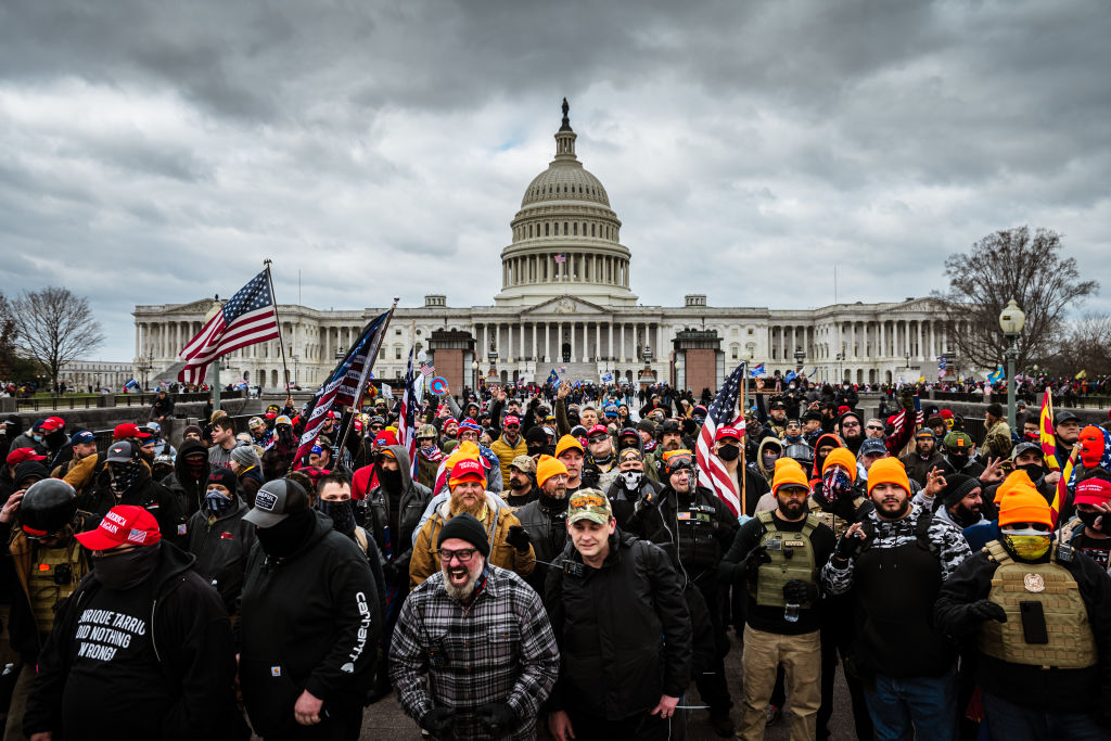 A pro-Trump mob at the Capitol.