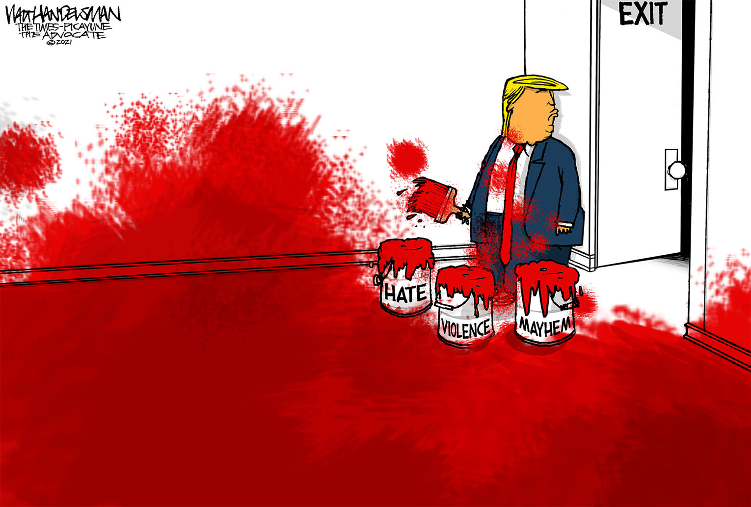 Political Cartoon U.S. Trump Capitol riot&amp;nbsp;