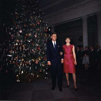 President John F. Kennedy reassured a little girl that Santa was safe.