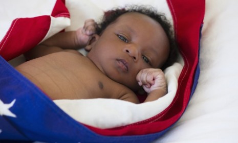 In the year that ended July 2011, minority births reached a historic 50.4 percent, with black babies comprising 15 percent of that total.
