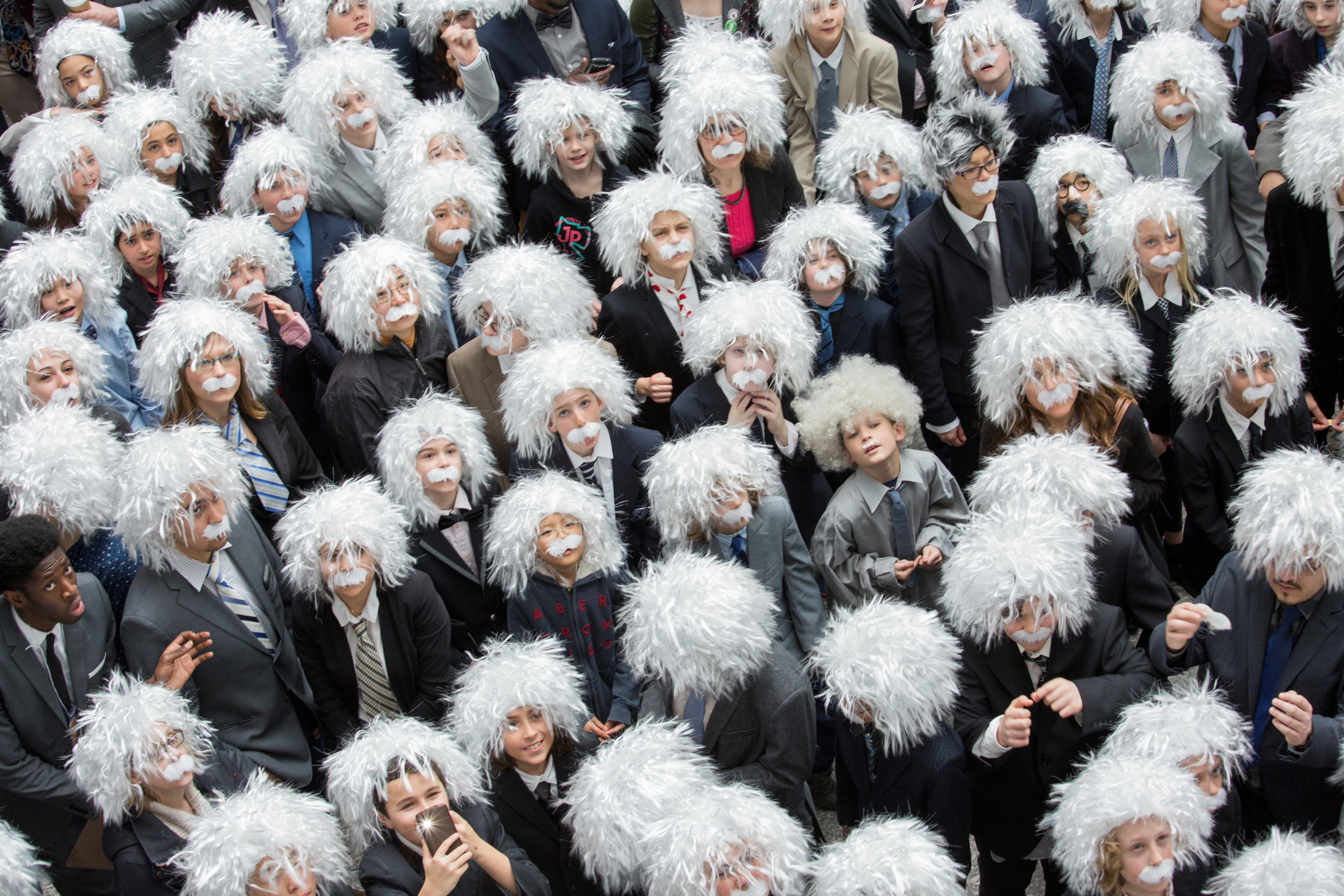 A whole lot of Einsteins.