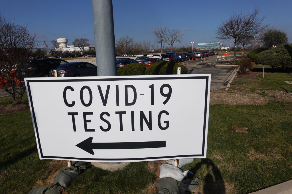 Coronavirus testing in Illinois.