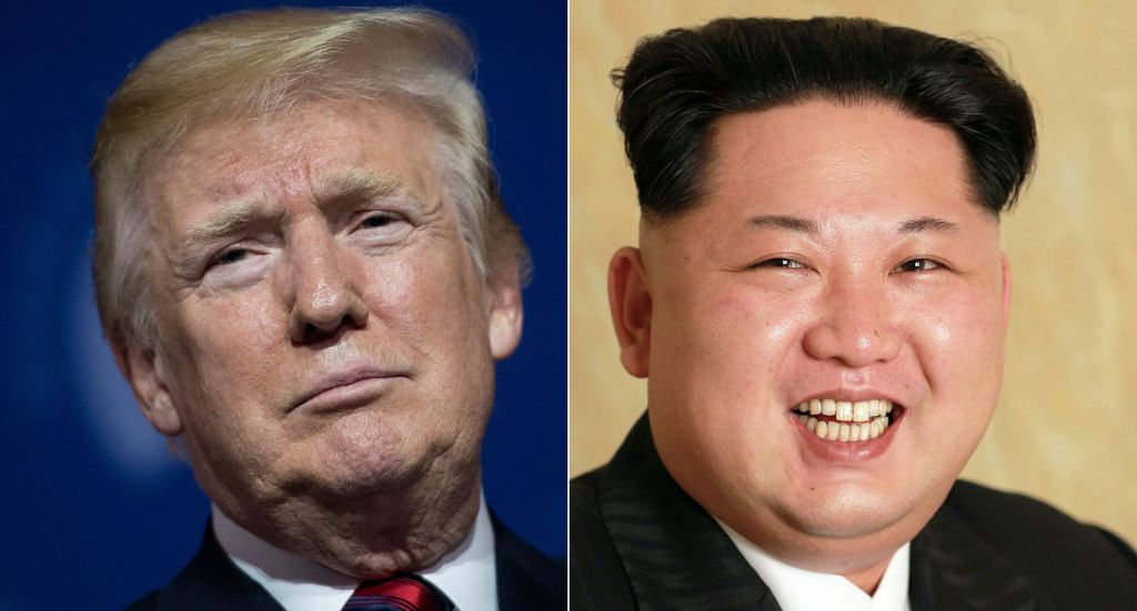 Donald Trump and Kim Jong Un.