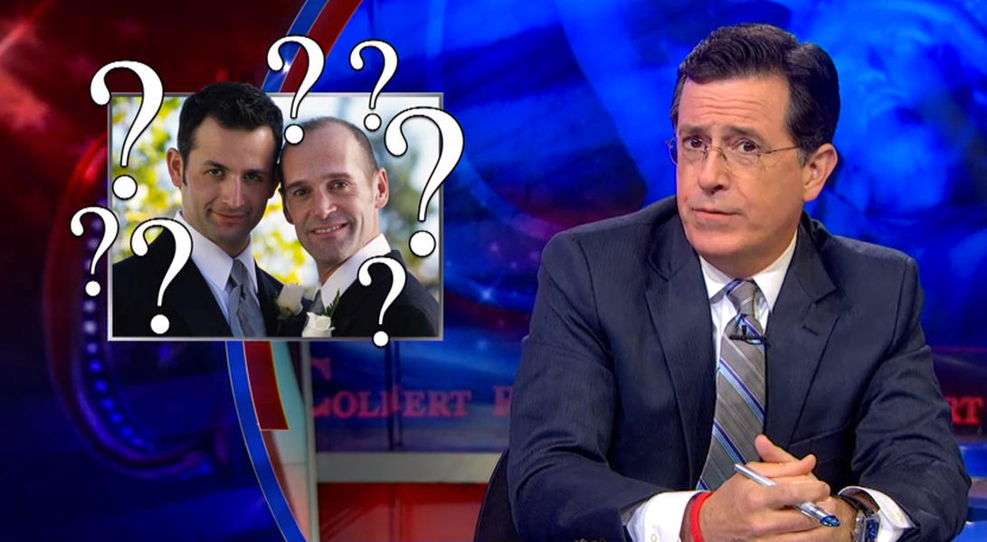 Stephen Colbert takes a circuitous victory lap on gay marriage