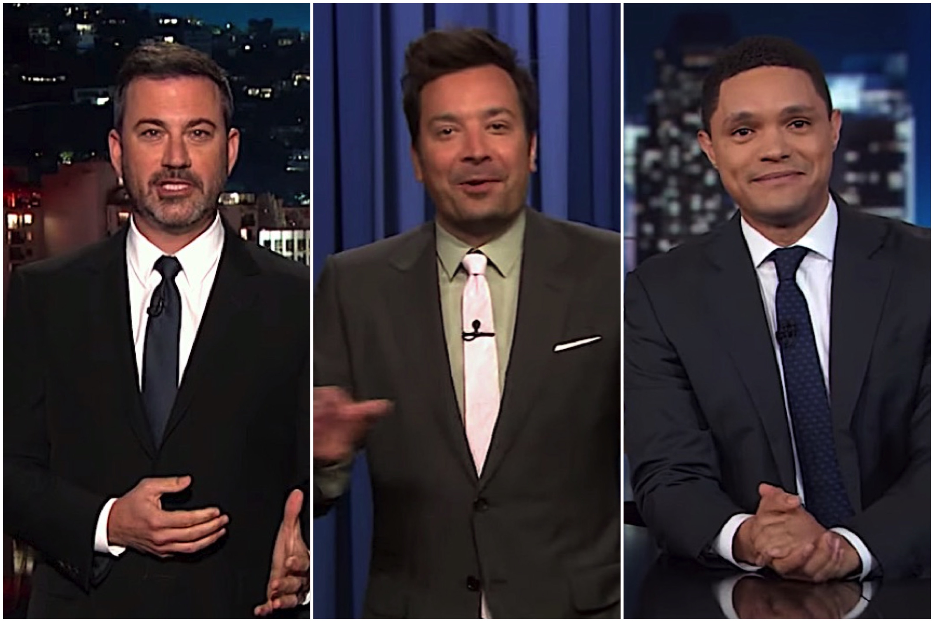 Jimmy Kimmel, Jimmy Fallon, and Trevor Noah mock Boris Johnson