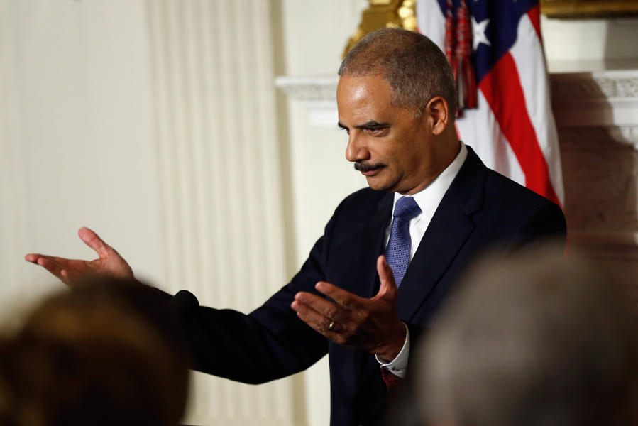 Eric Holder tears up announcing resignation: &#039;I will continue to serve&#039;
