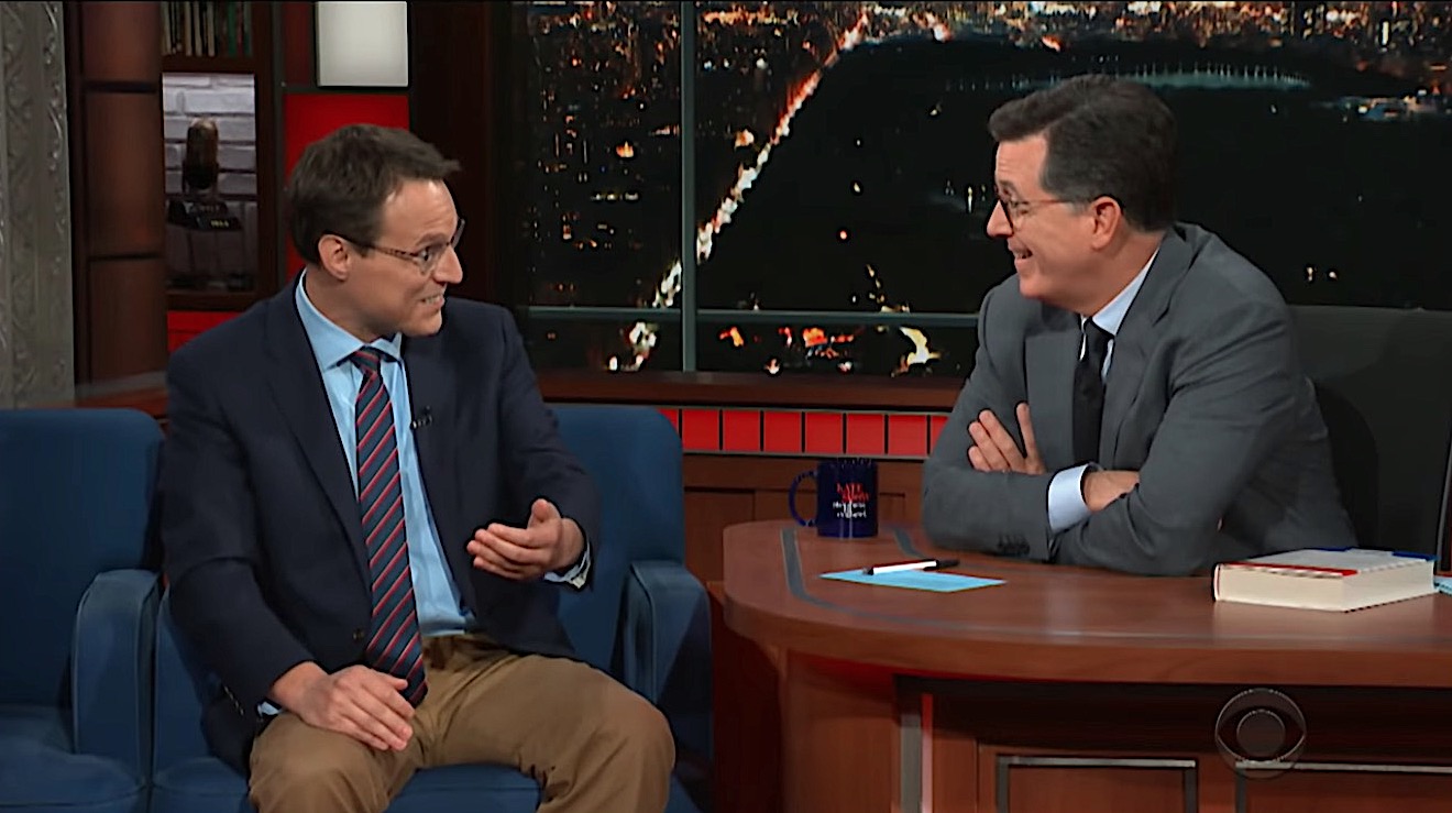 Steve Kornacki and Stephen Colbert talk 2018