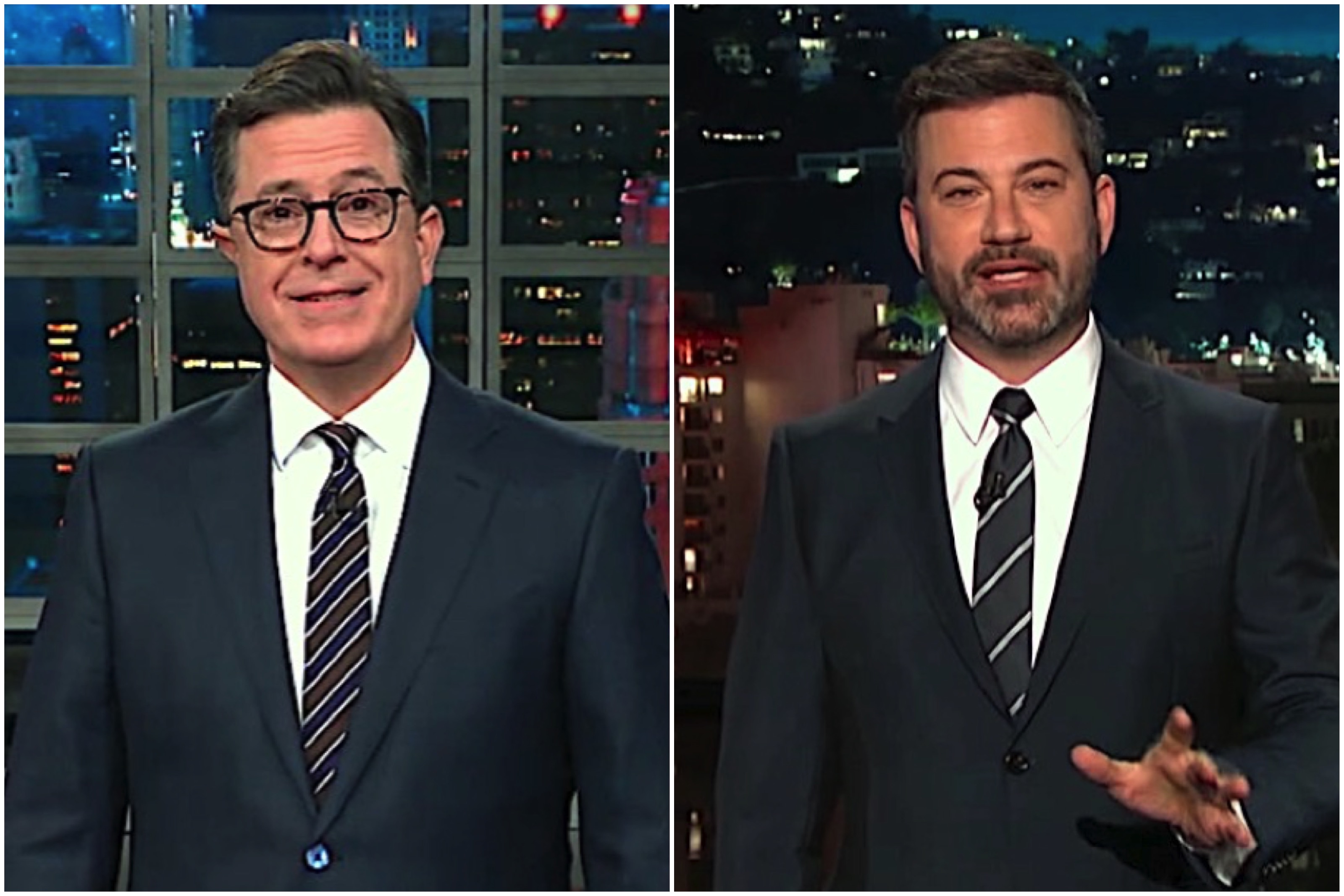 Stephen Colbert and Jimmy Kimmel talk Don Jr. and WikiLeaks