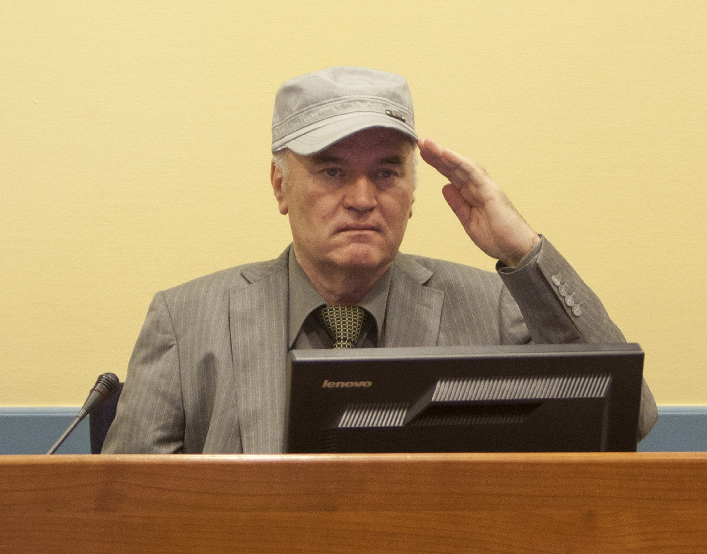 Former Bosnian Serb Military Leader Ratko Mladic.