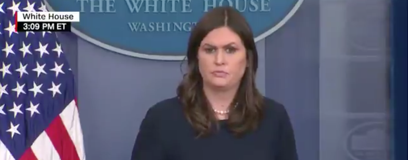 White House Press Secretary Sarah Huckabee Sanders