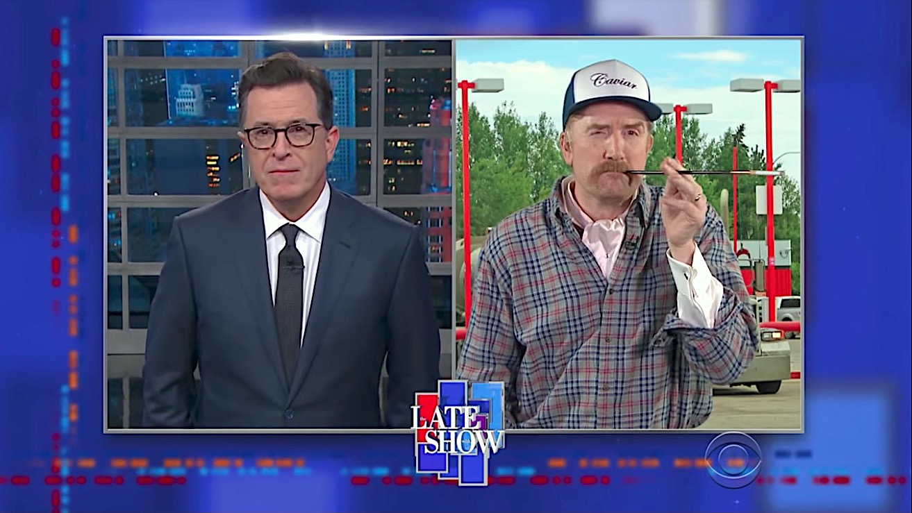 Stephen Colbert talks to a millionaire trucker