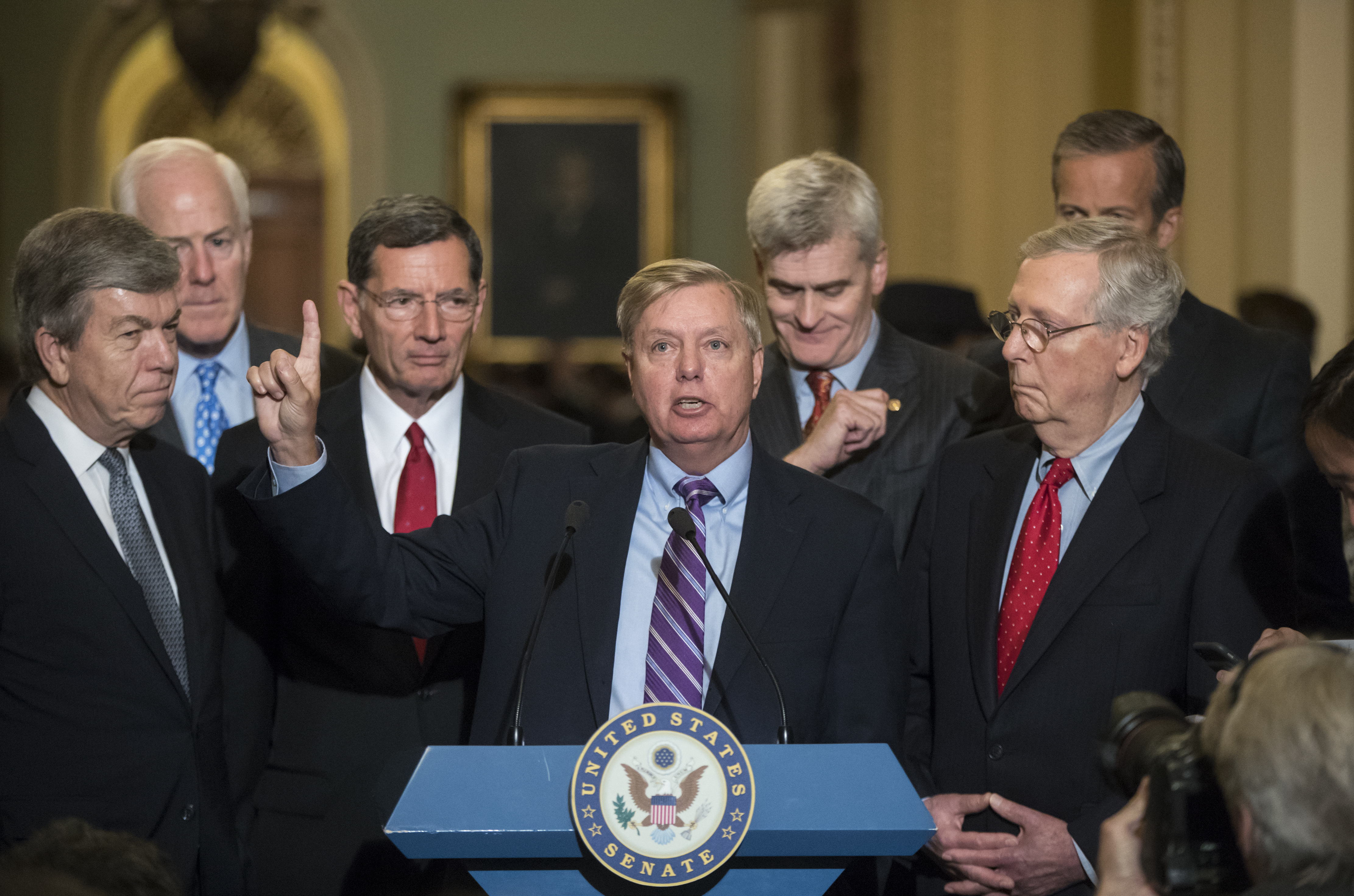 Sen. Lindsey Graham and other Republican senators.
