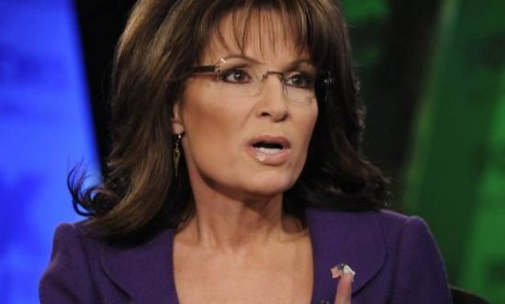 Sarah Palin talks on Fox News Sunday on Feb. 12, 2012.