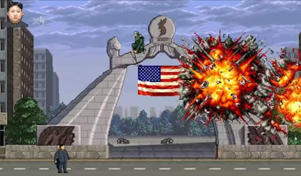 Help Kim Jong-un incinerate capitalist scum in this arcade-style video game