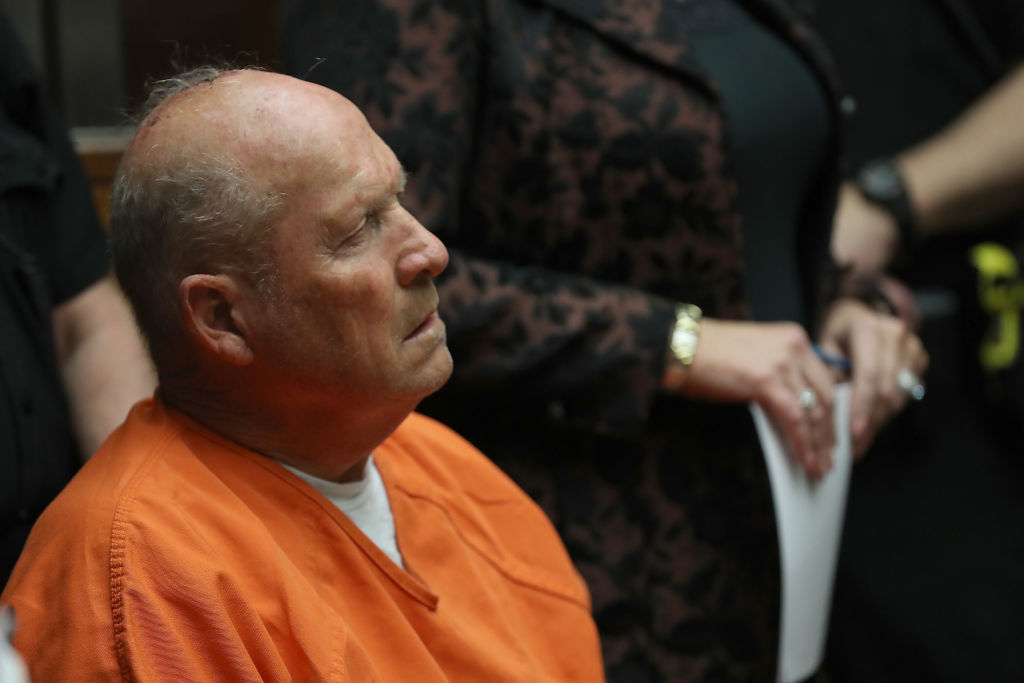 Joseph James DeAngelo, the suspected &#039;Golden State Killer&#039;, appears in court for his arraignment on April 27, 2018 in Sacramento, California. 