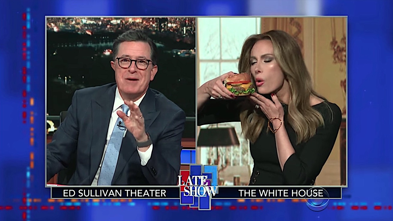Stephen Colbert interviews &quot;Melania Trump&quot; about &quot;Fire and Fury&quot;