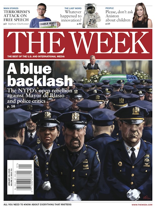 The NYPD covers this week&#039;s issue of The Week magazine