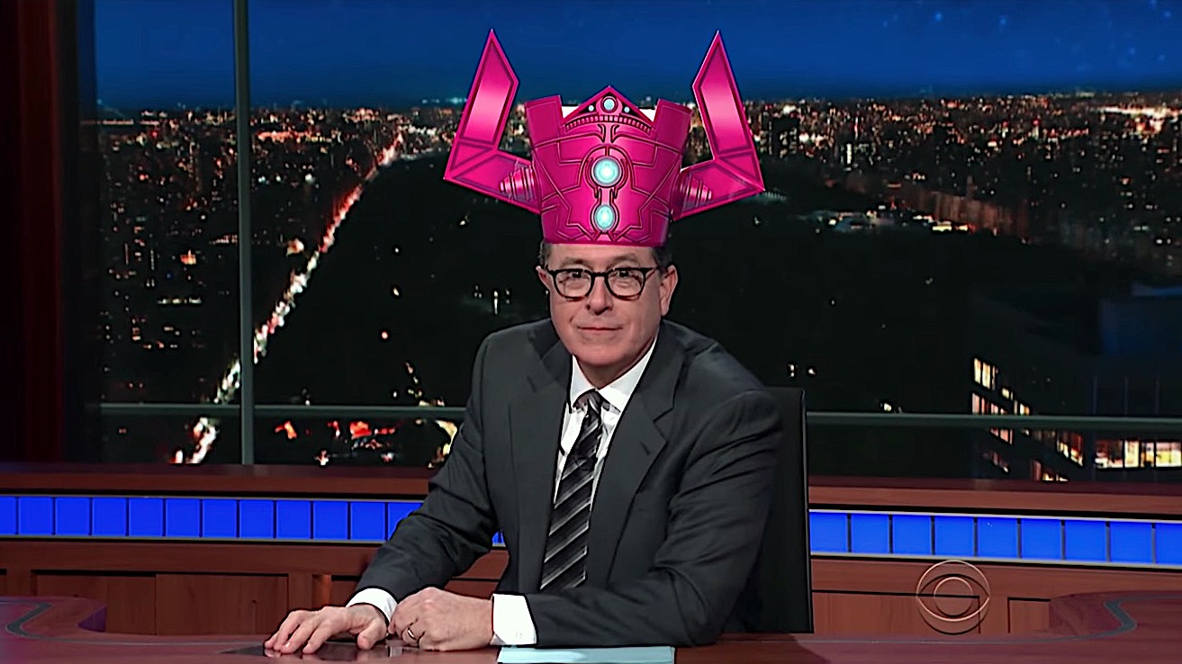 Stephen Colbert crowns Elon Musk King Nerd