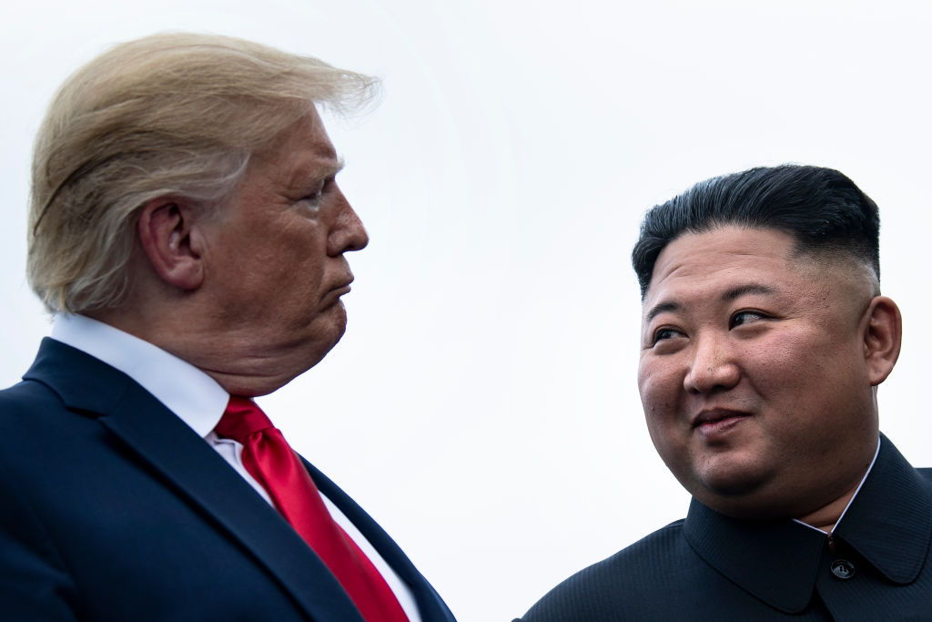 Donald Trump and Kim Jong Un.