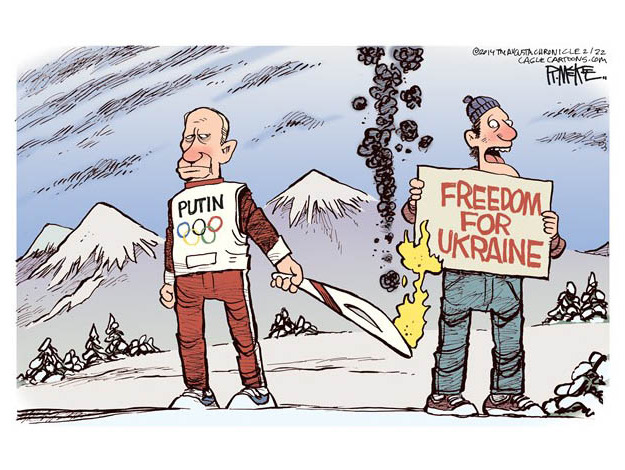 Political cartoon Russia Ukraine