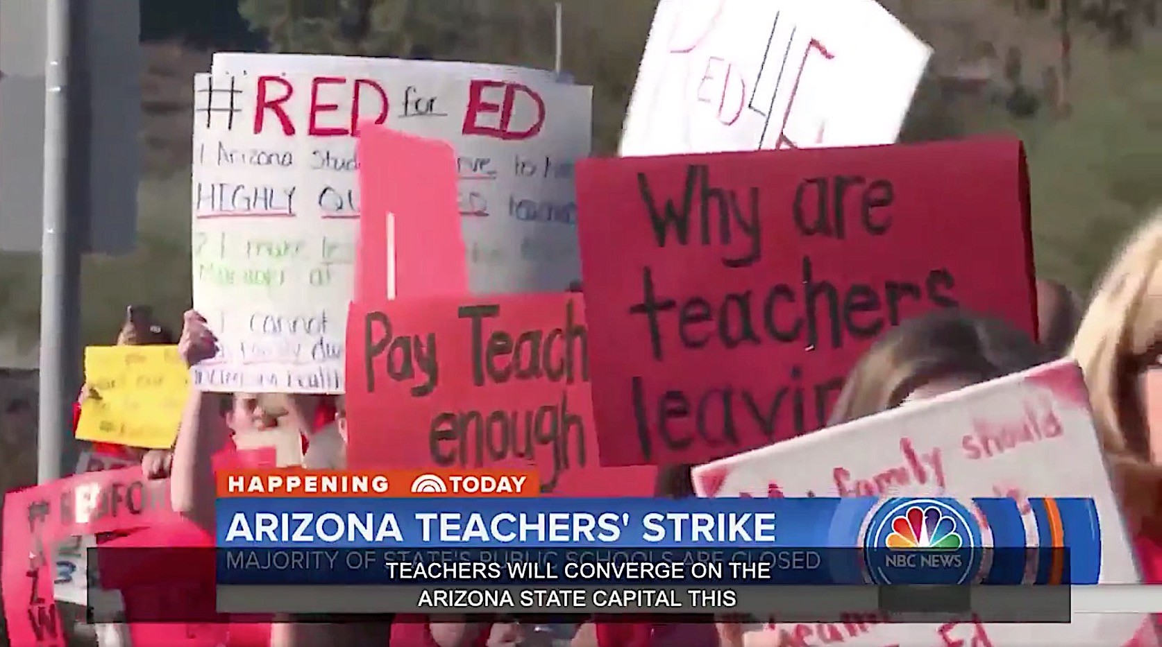 Teachers go on strike in Arizona
