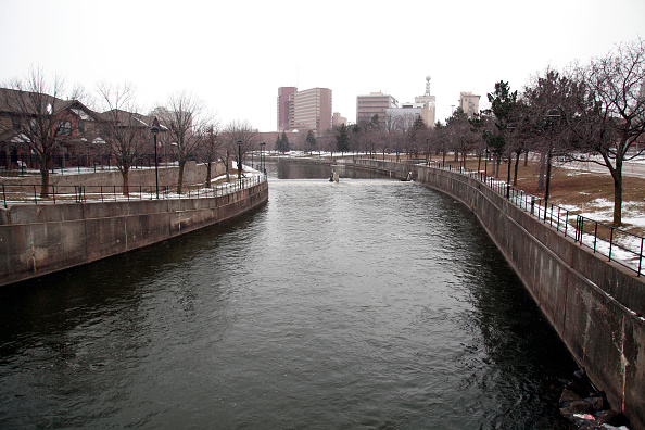 The Flint River.