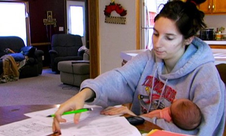 A &quot;16 and Pregnant&quot; star juggles homework and parenting: MTV&#039;s less-than-glamorous portrayal of teen parents may be contributing to the recent drop in U.S. teen births.