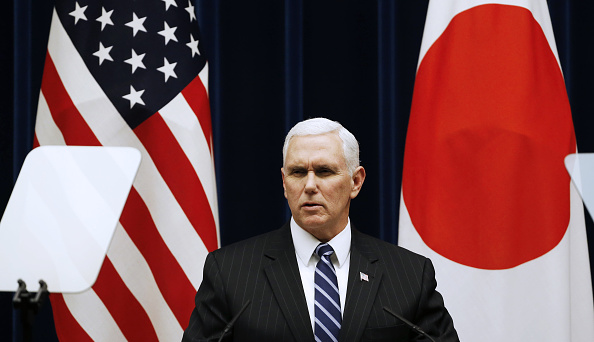 Mike Pence wants to send a message to North Korea — and South Korea&#039;s president, too.