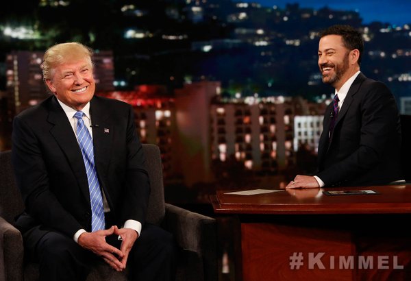 Jimmy Kimmel and Donald Trump.