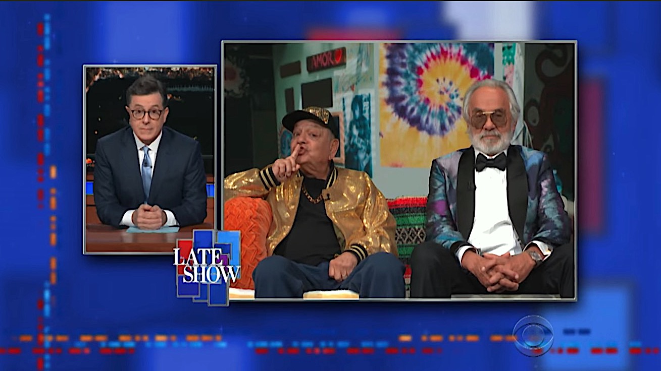 Stephen Colbert interviews Cheech and Chong