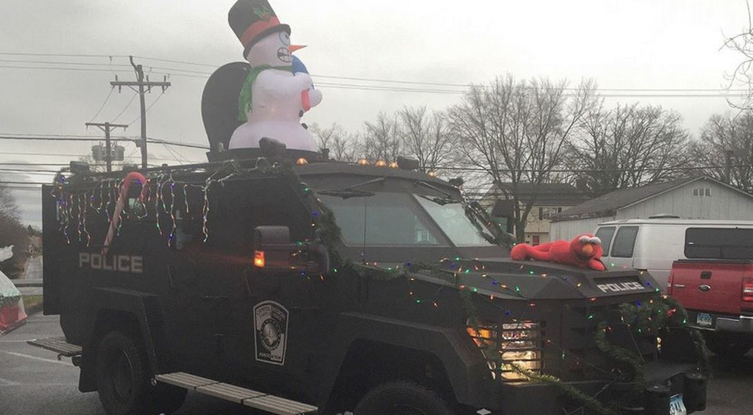Connecticut police delivered Christmas toys in a $250,000 armored vehicle