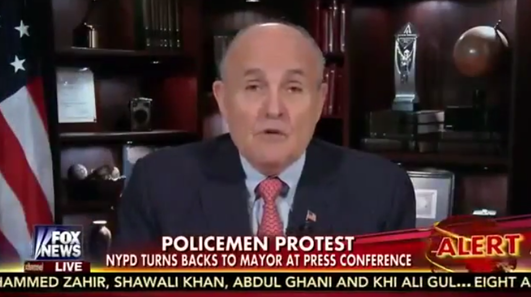 Rudy Giuliani ties Obama to NYC cop killing
