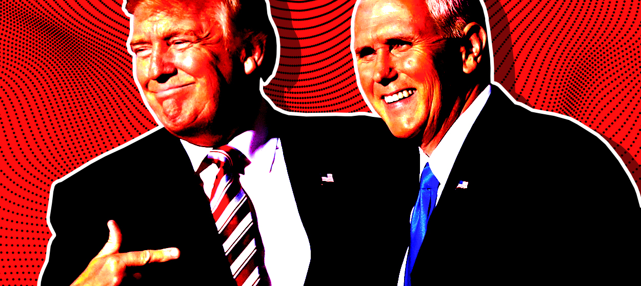 Mike Pence and President Trump.