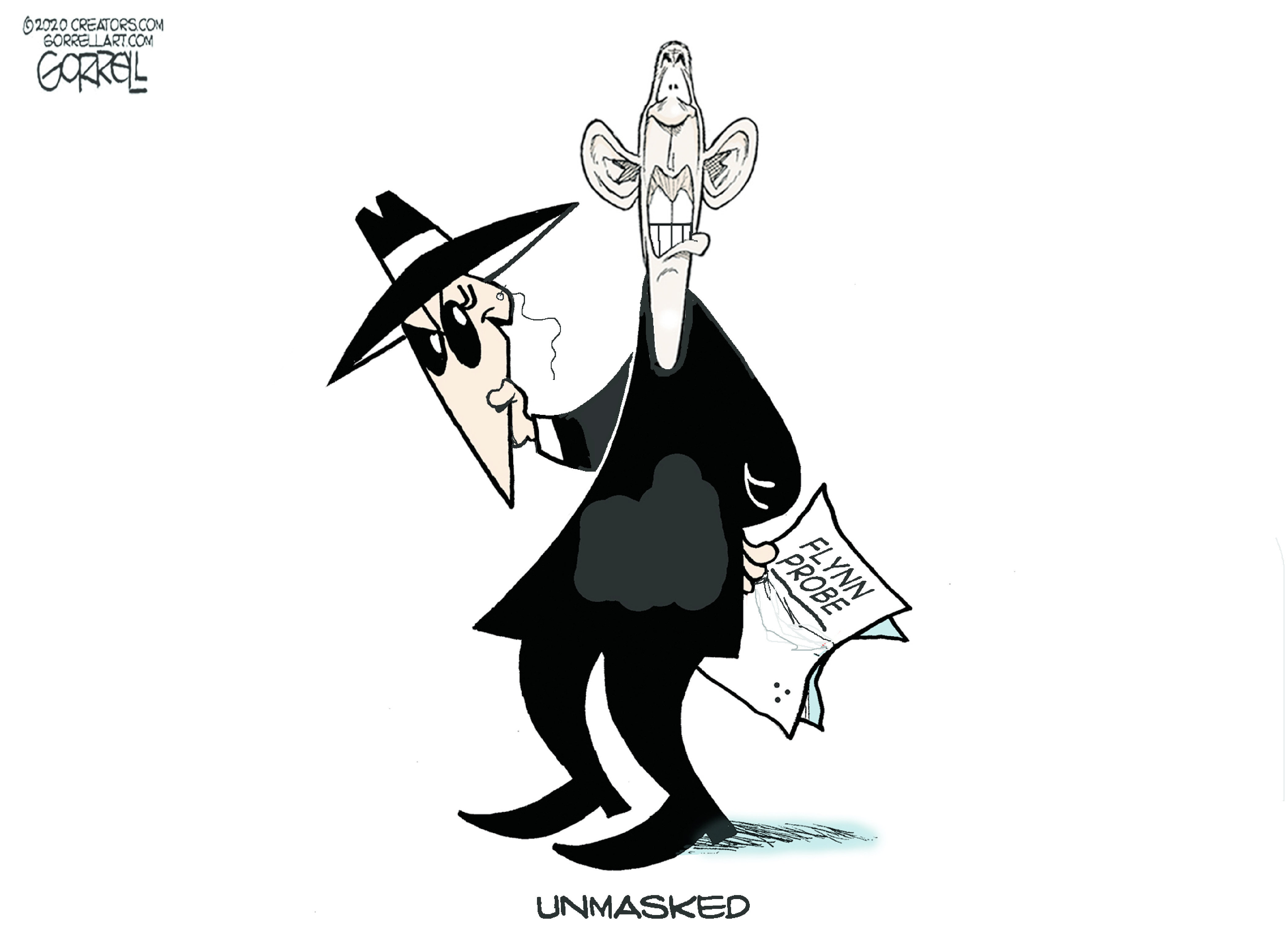 Political Cartoon U.S. Obama michael flynn spy vs spy