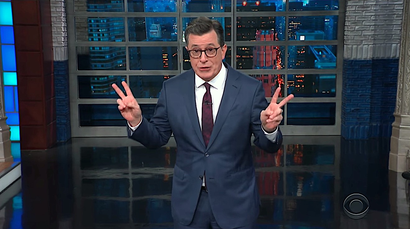 Stephen Colbert mocks Trump mocking Sean Hannity