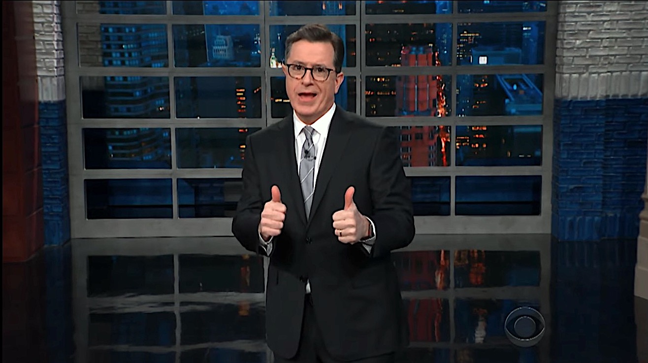 Stephen Colbert looks at Trump legal shakeup