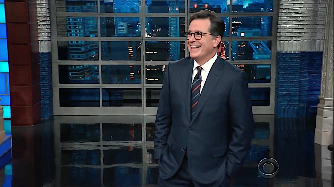 Stephen Colbert declares indictment Monday Christmas in October