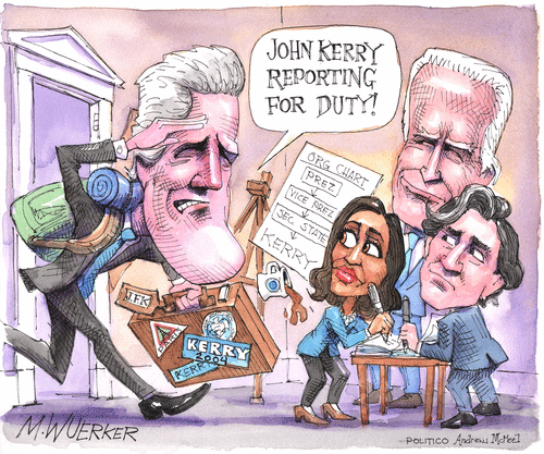 Political Cartoon U.S. John Kerry biden&amp;nbsp;cabinet