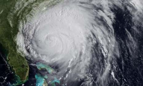Hurricane Irene barres down on the East Coast and residents should expect 105 mph winds and flooding.