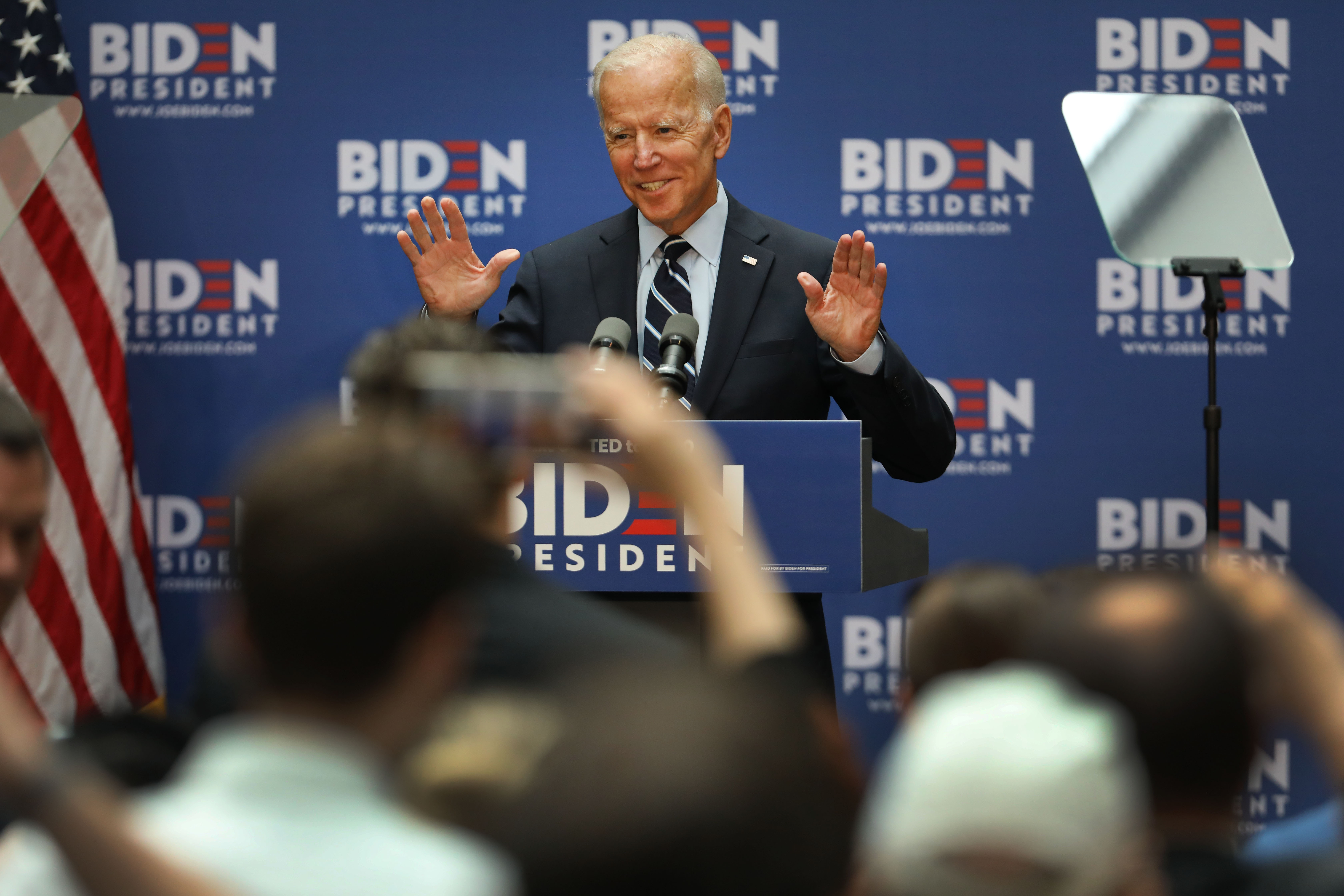 Joe Biden giving a speech