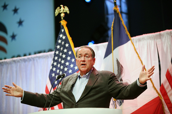 Former Arkansas governor and potential 2016 presidential candidate Mike Huckabee