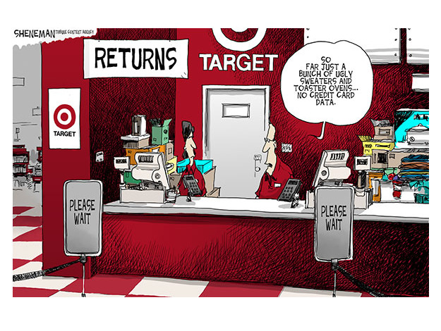 Editorial Cartoon Target Credit Card Data