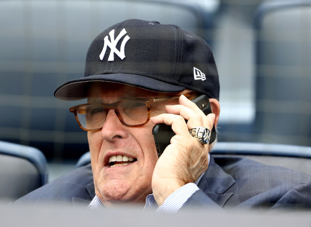 Rudy Giuliani at Yankee Stadium